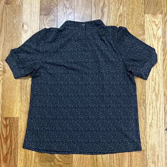 Adrianna Papell Black and Cream Blouse Elegant Top - Picture 3 of 16